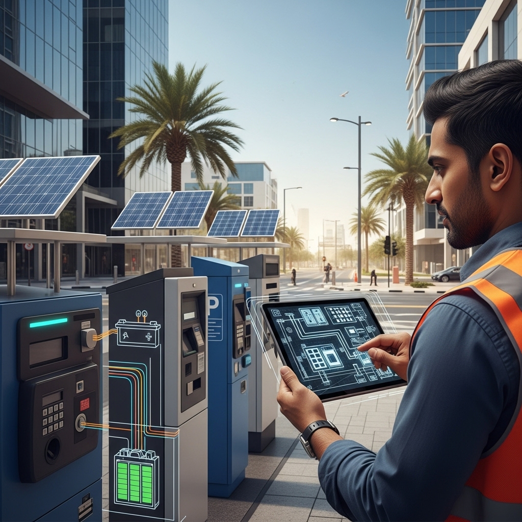 out door parking payment machine